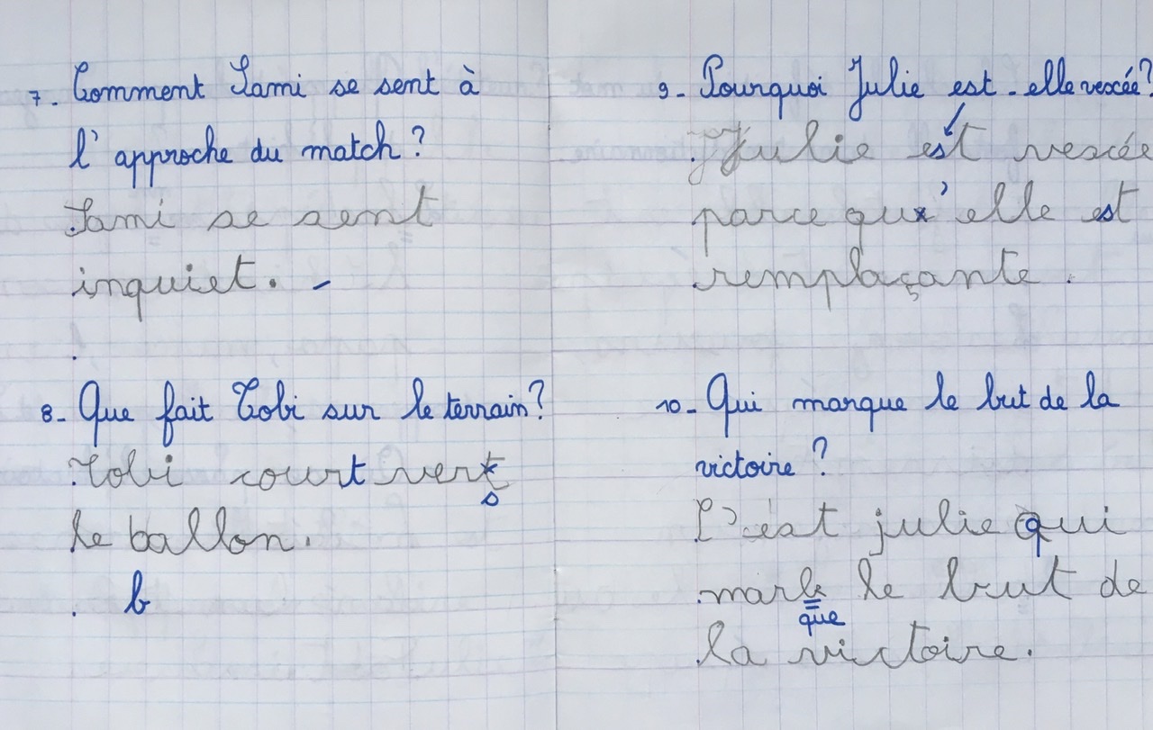 Télécharger Cahier De Lecture Sami Et Julie Pdf Fiche de lecture sur le roman "Le match de foot de Sami et Julie" - La